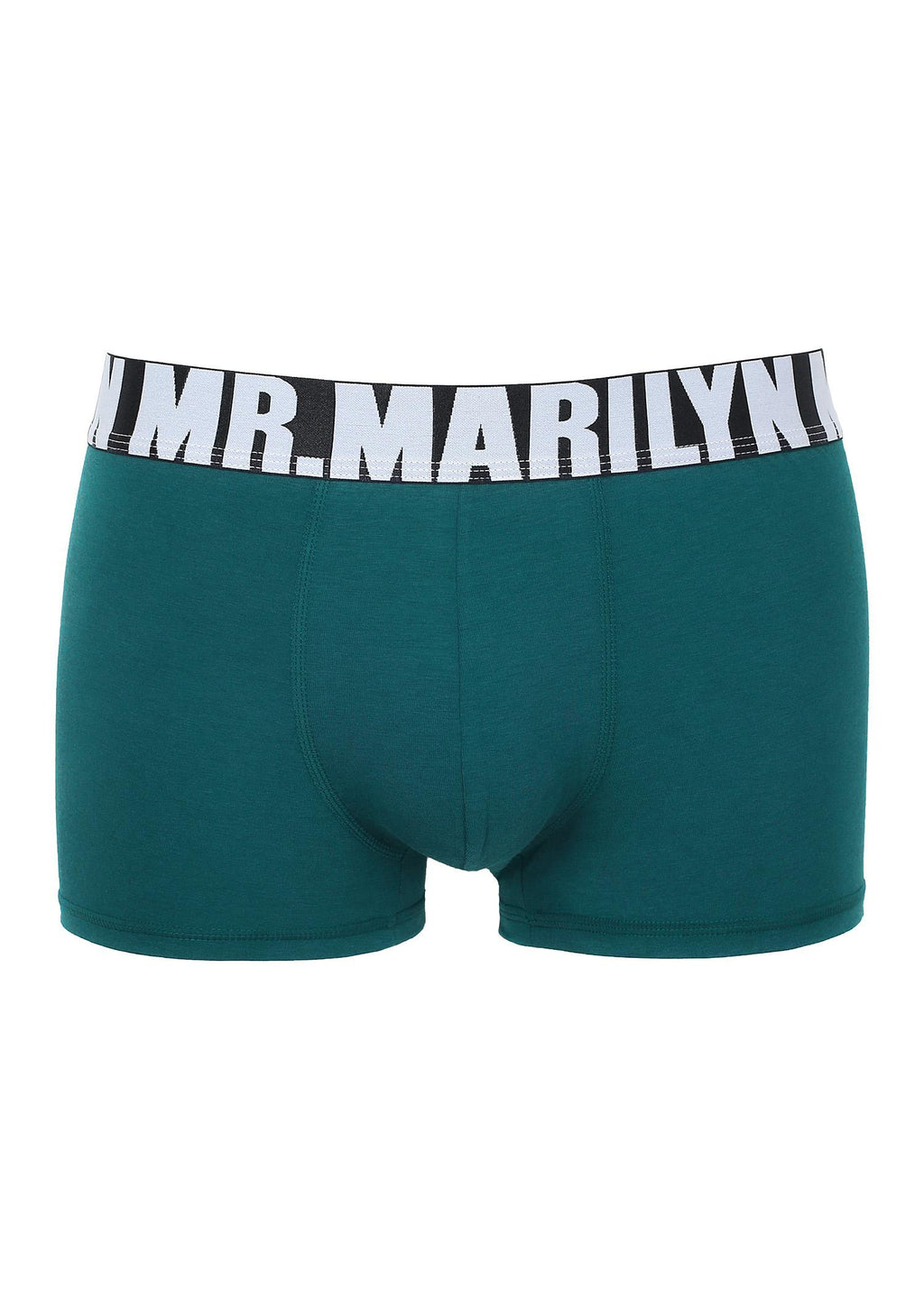 Bokserki męskie Marilyn Letters Boxer z logowaną gumą, kolor jeans