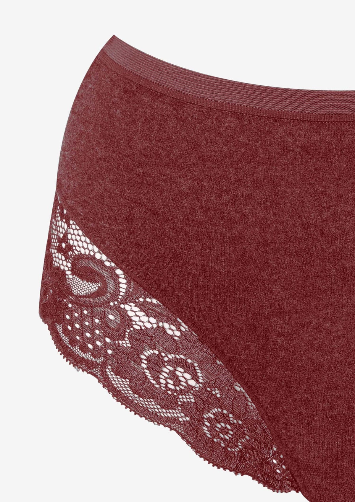 Termiczne figi damskie Key Hot Touch LPF 729, 2 pary, z wyższym stanem, bordowe