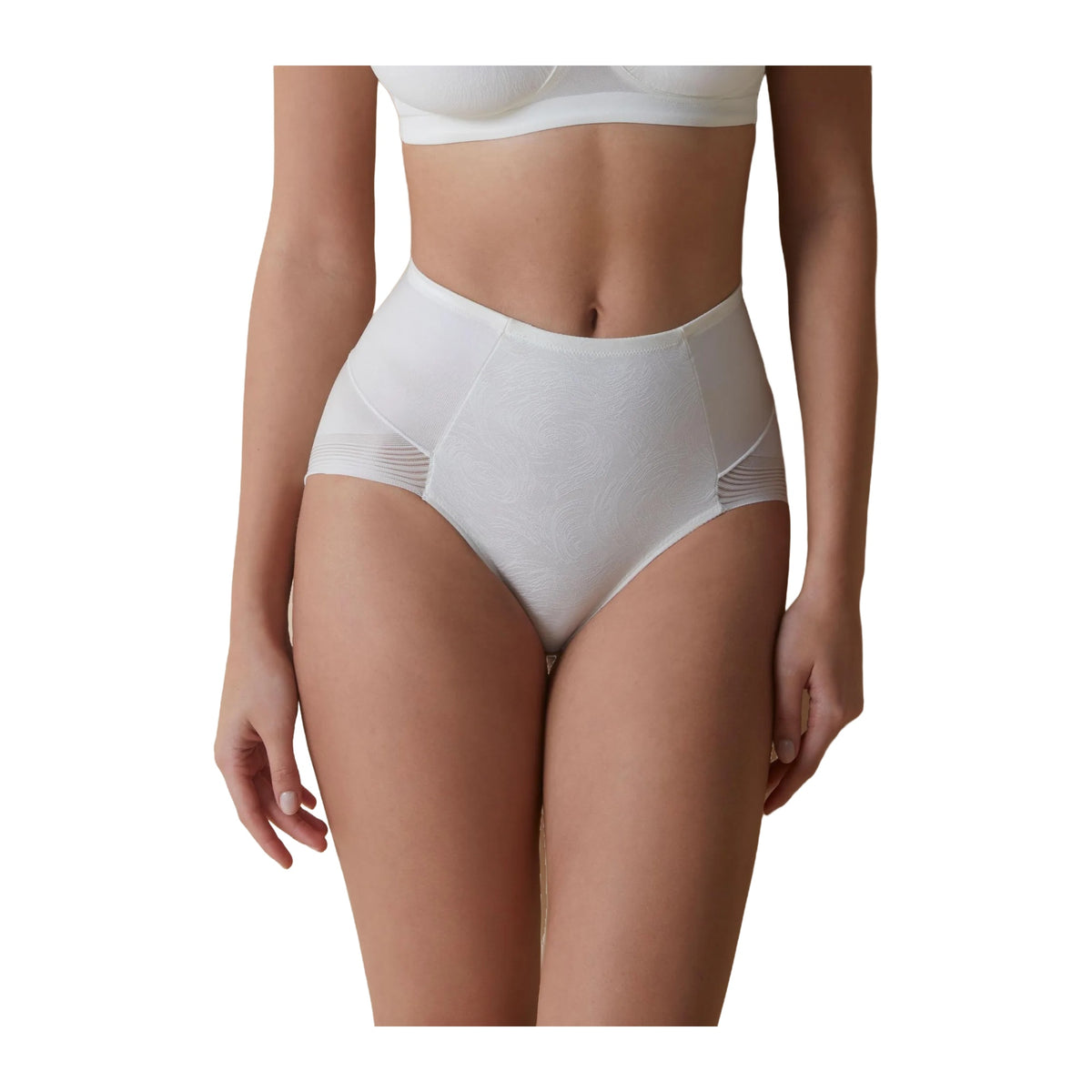 Selene Violeta Faja wysokie figi modelujące kremowe ze wzmocnionym przodem