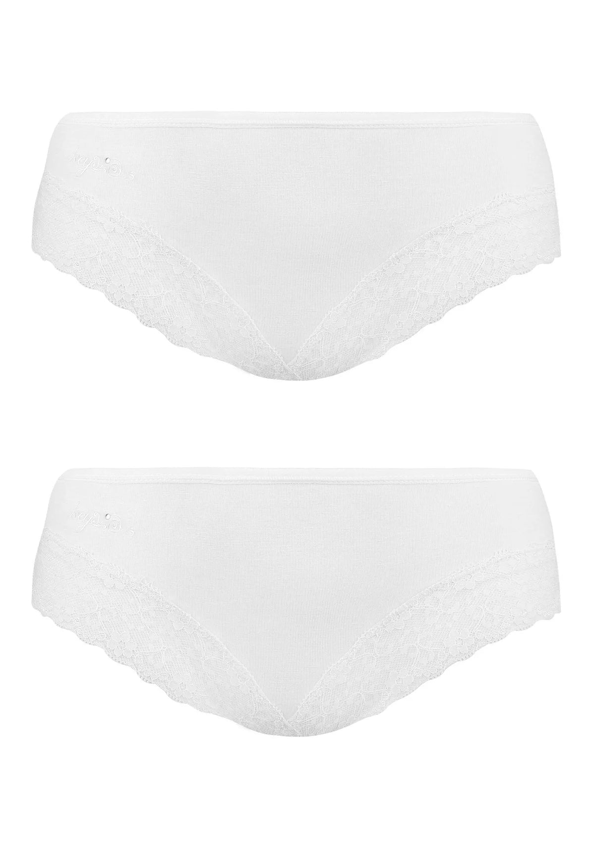 Key LPB 015 brazyliany damskie z szeroką koronką, 2 pack