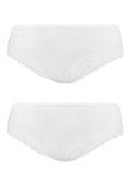 Key LPB 015 brazyliany damskie z szeroką koronką, 2 pack