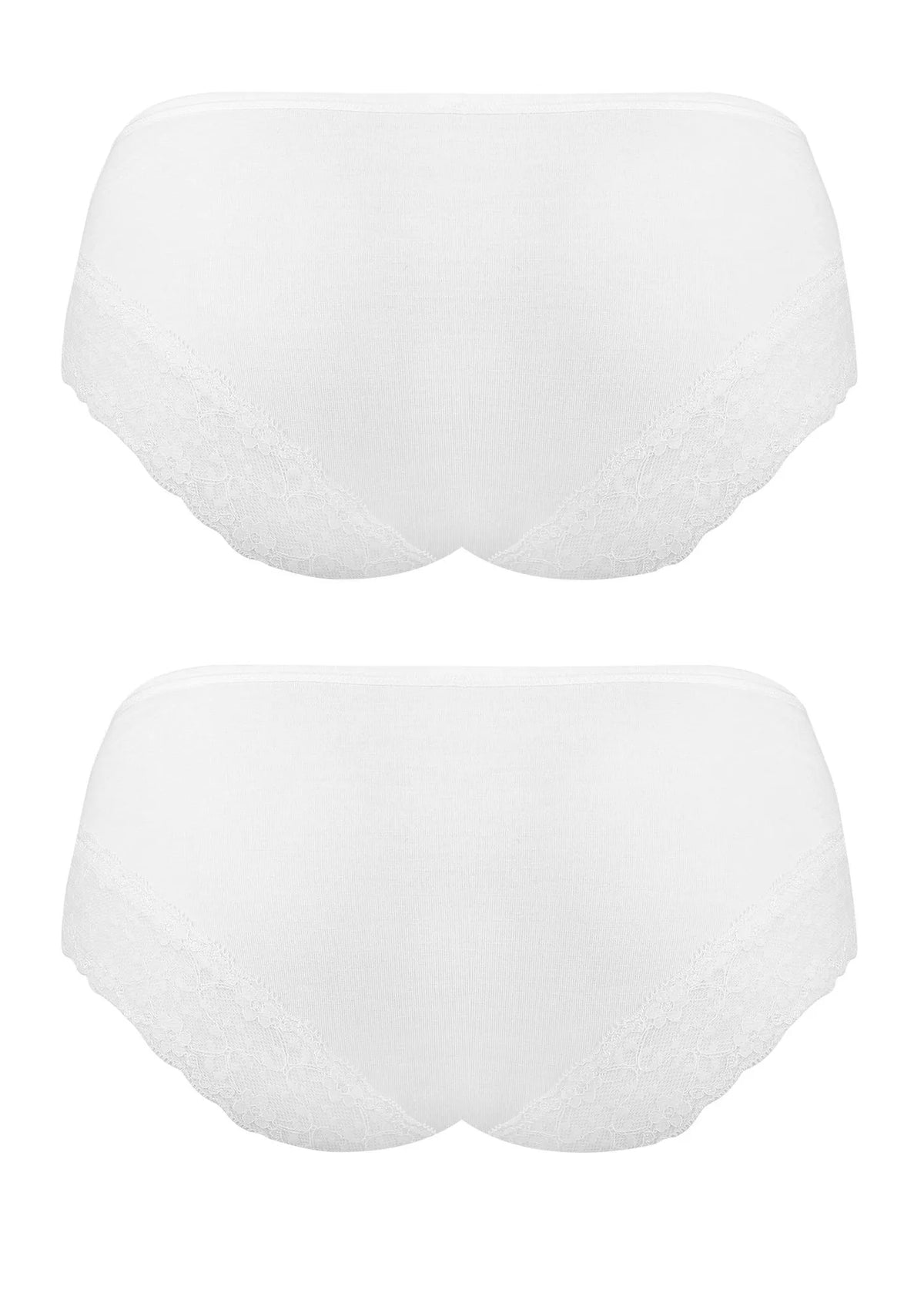 Key LPB 015 brazyliany damskie z szeroką koronką, 2 pack