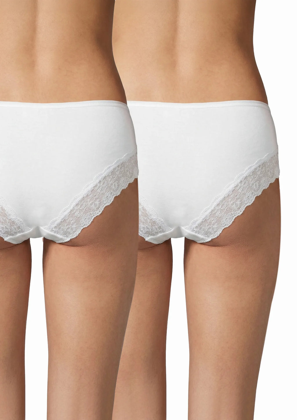 Key LPB 015 brazyliany damskie z szeroką koronką, 2 pack