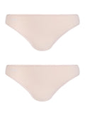 Figi bikini Key LPN 010 z koronką w kształcie V, 2 pack