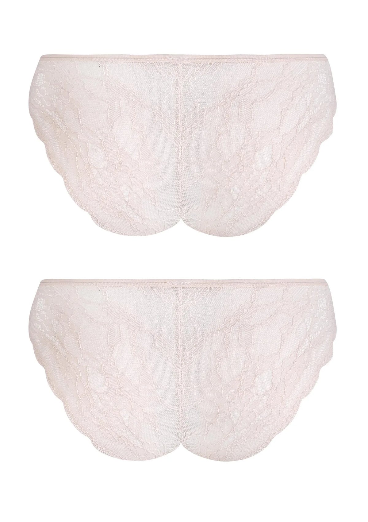 Figi bikini Key LPN 010 z koronką w kształcie V, 2 pack