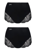 LPF 111 – figi damskie (2 pack) z wysokim stanem