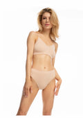 Figi bikini Bamboo Julimex beżowe z tkaniny bambusowej