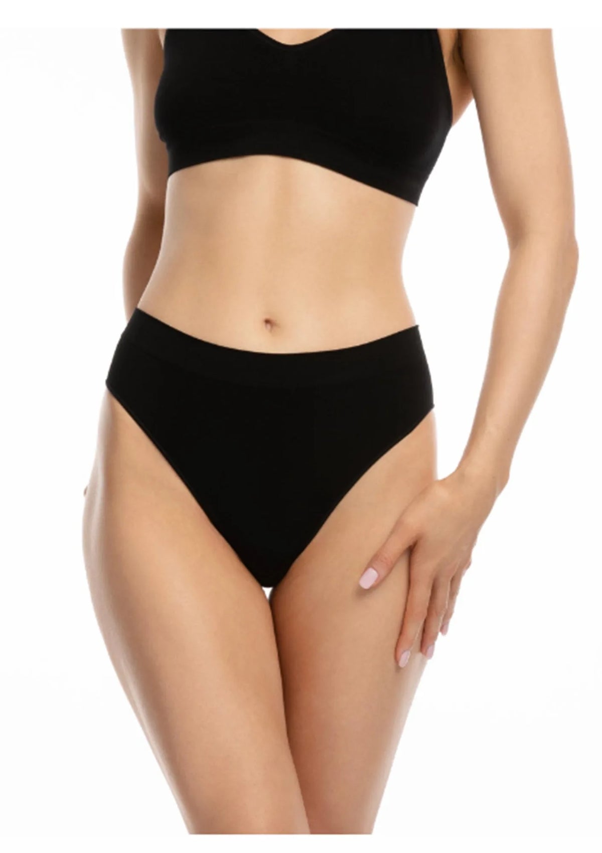 Figi bikini Bamboo Julimex czarne z tkaniny bambusowej