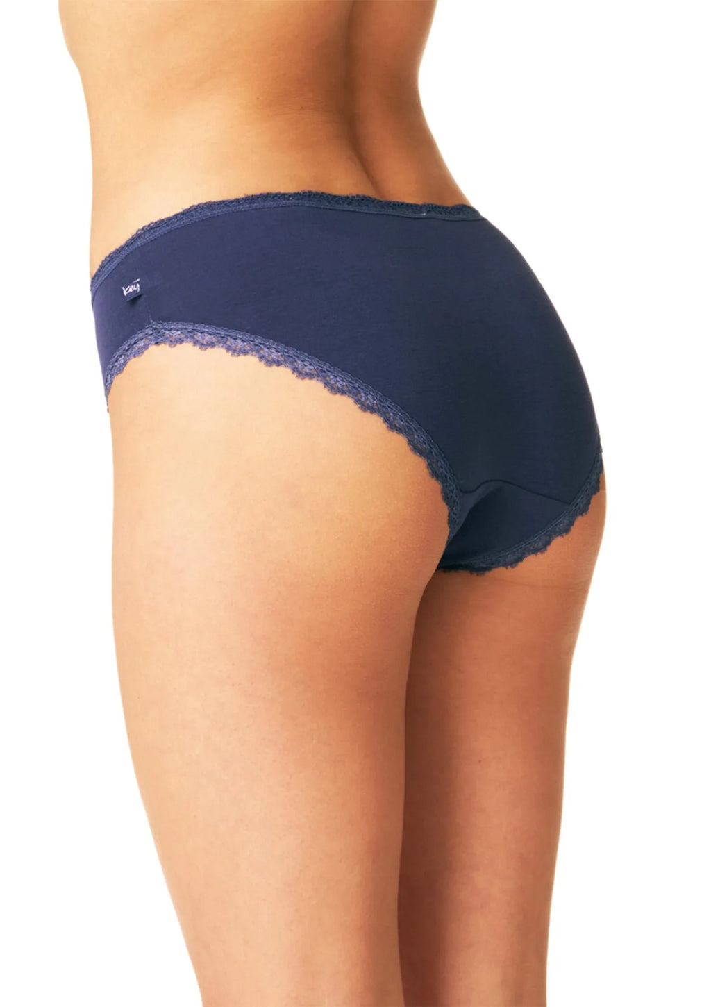 Figi midi bikini Key LPC 519, bawełna, gładkie i we wzór, 2 pack