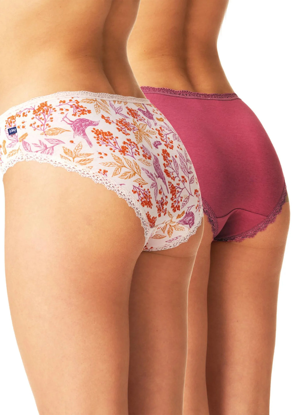 Key LPC 785 figi damskie midi bikini z koronką – 2 pary