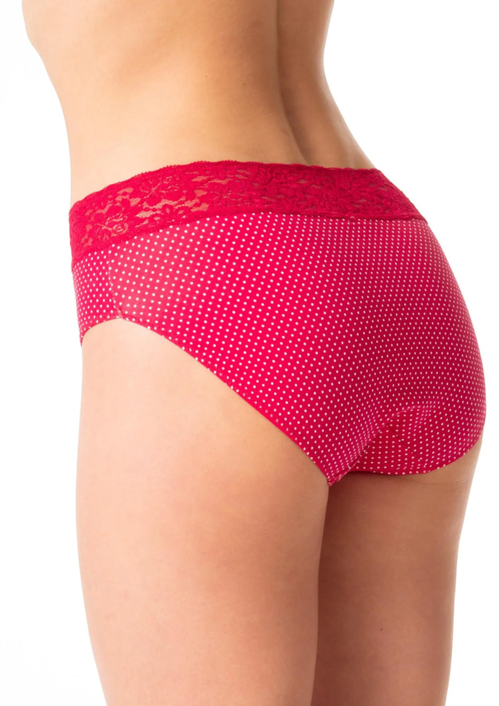 Figi klasyczne z koronką w pasie Key LPC 797, bawełna 2 pack