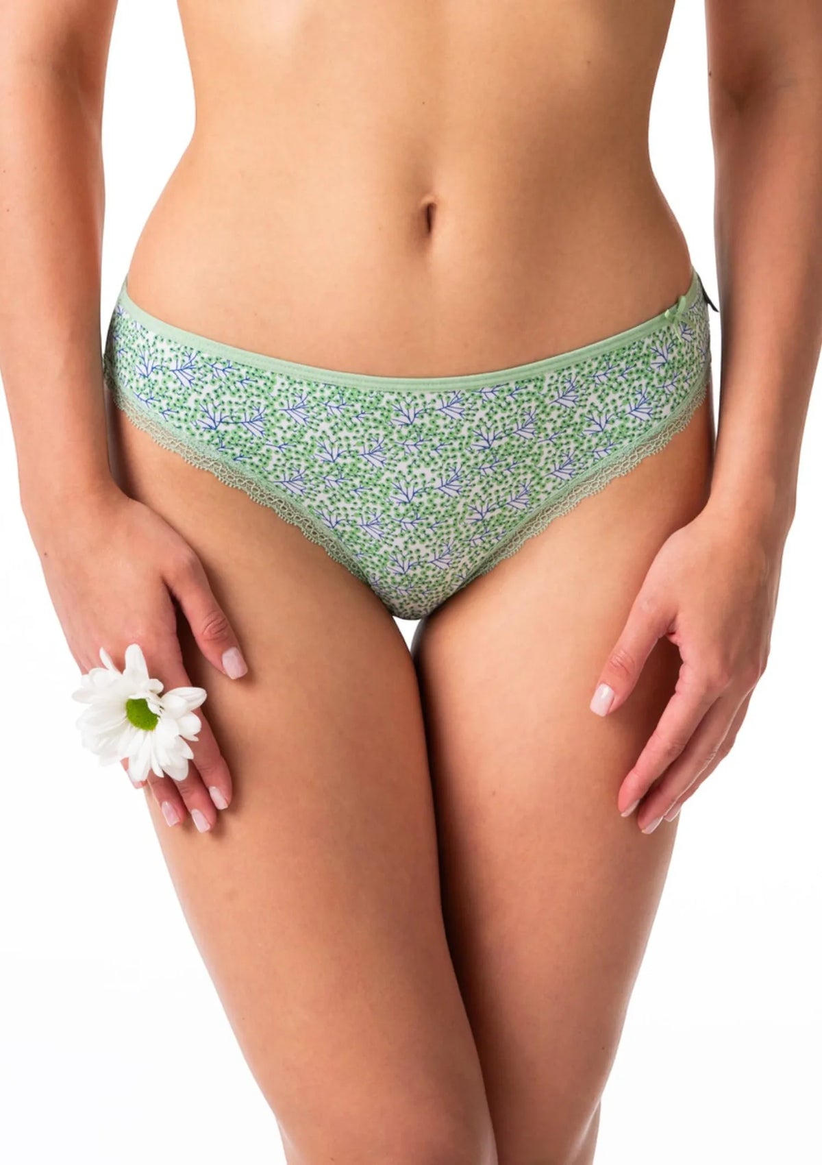 Key LPR 548 figi mini bikini w roślinne wzory, 2 pack