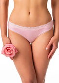Figi mini bikini Key LPR 201 z koronką w pasie, 2 pack