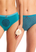 Key LPC 972 figi turkusowym midi bikini w intensywnym turkusie, 2 pack