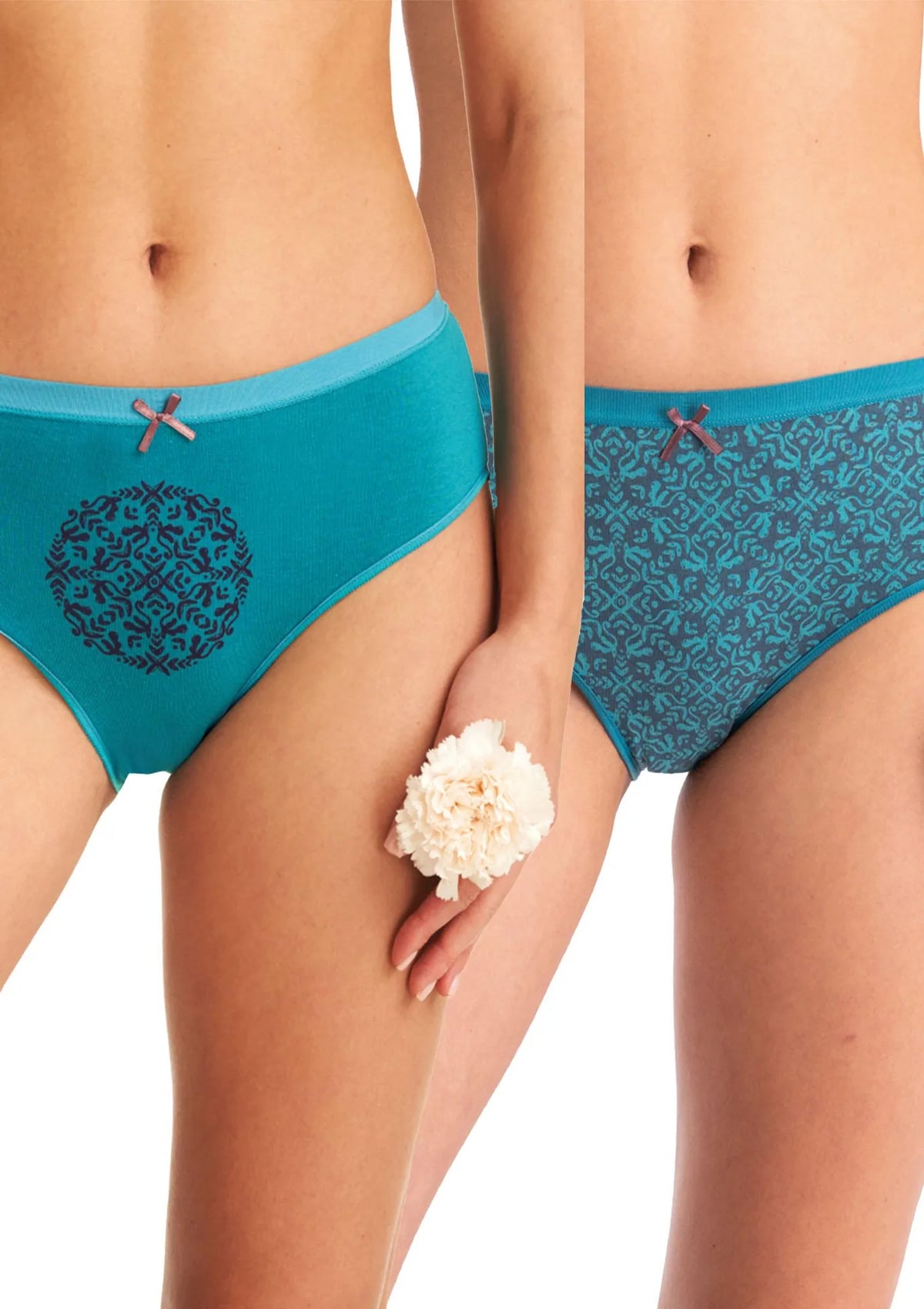 Key LPC 972 figi turkusowym midi bikini w intensywnym turkusie, 2 pack