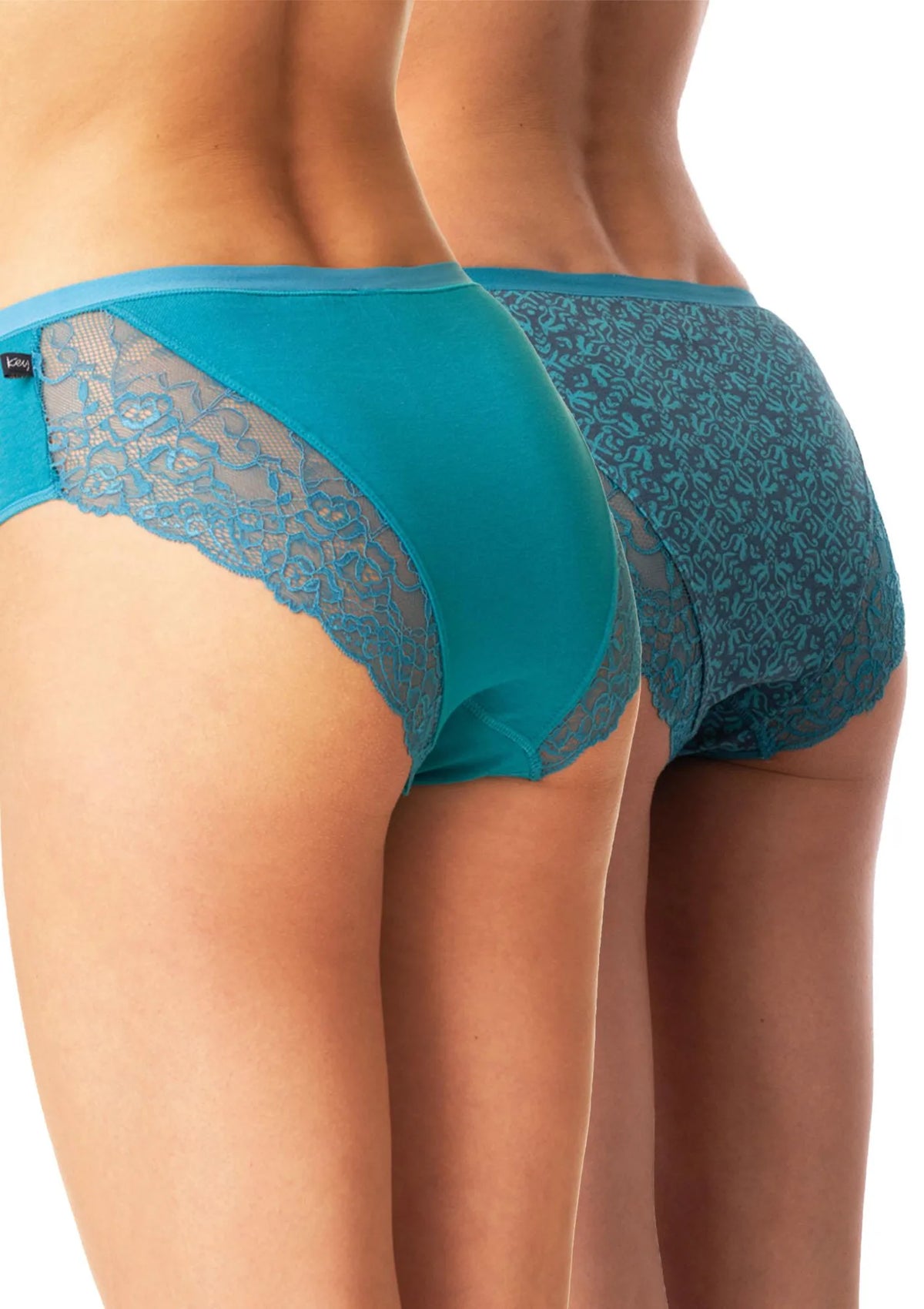 Key LPC 972 figi turkusowym midi bikini w intensywnym turkusie, 2 pack