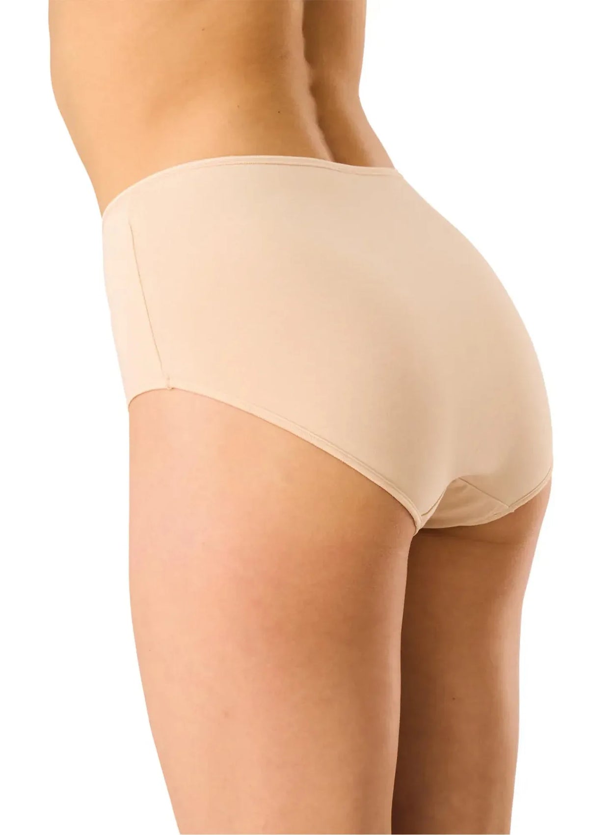 Key LPF 185 figi maxi bikini z wysokim stanem, 2 szt. beżowe