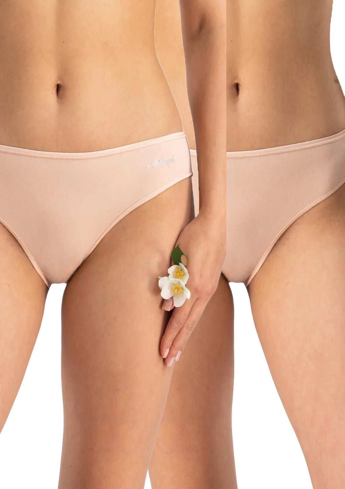 Key LPR 185 figi mini bikini z niskim stanem, 2 szt. beżowe