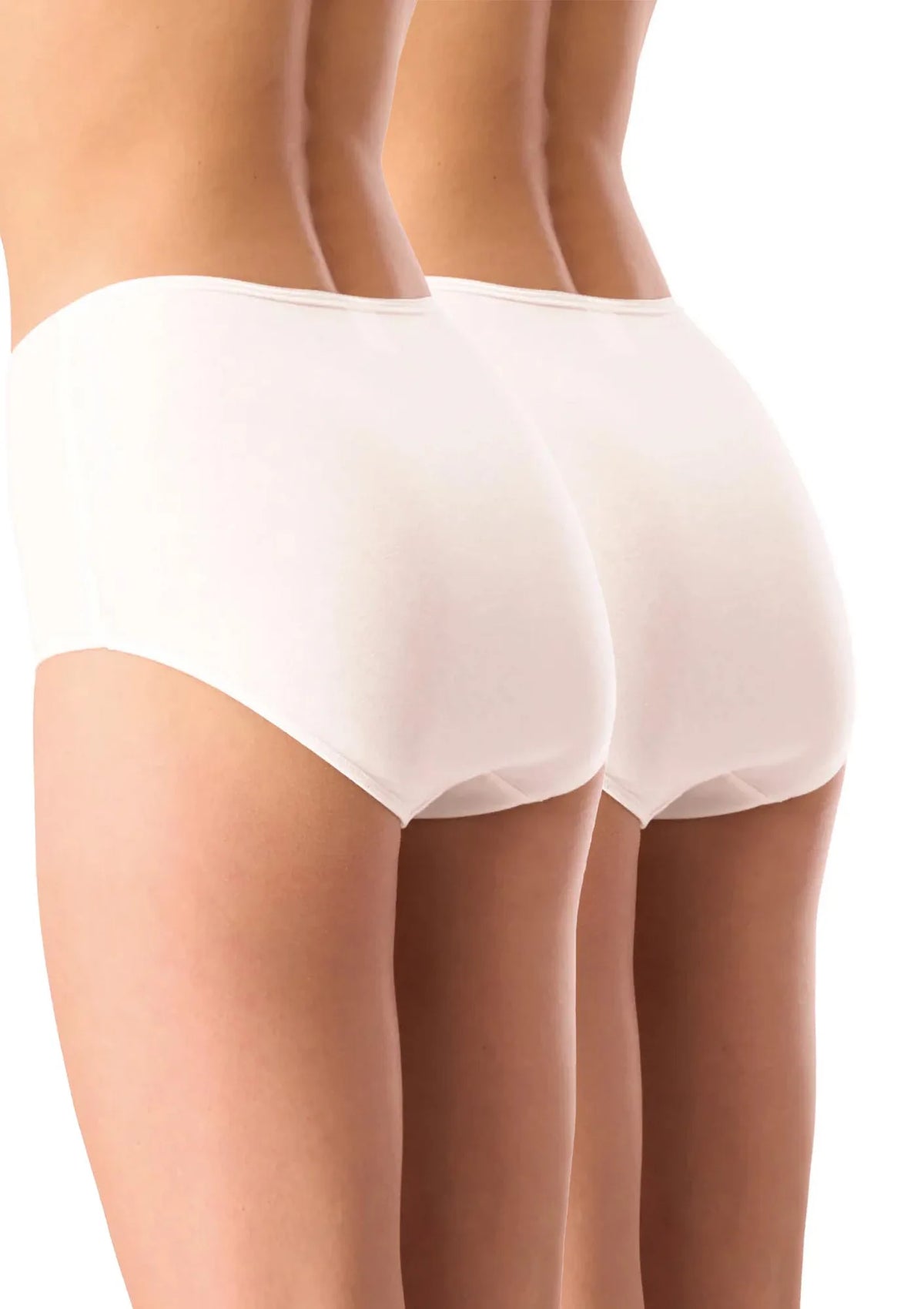 Key LPF 185 figi maxi bikini z wysokim stanem, 2 szt. białe