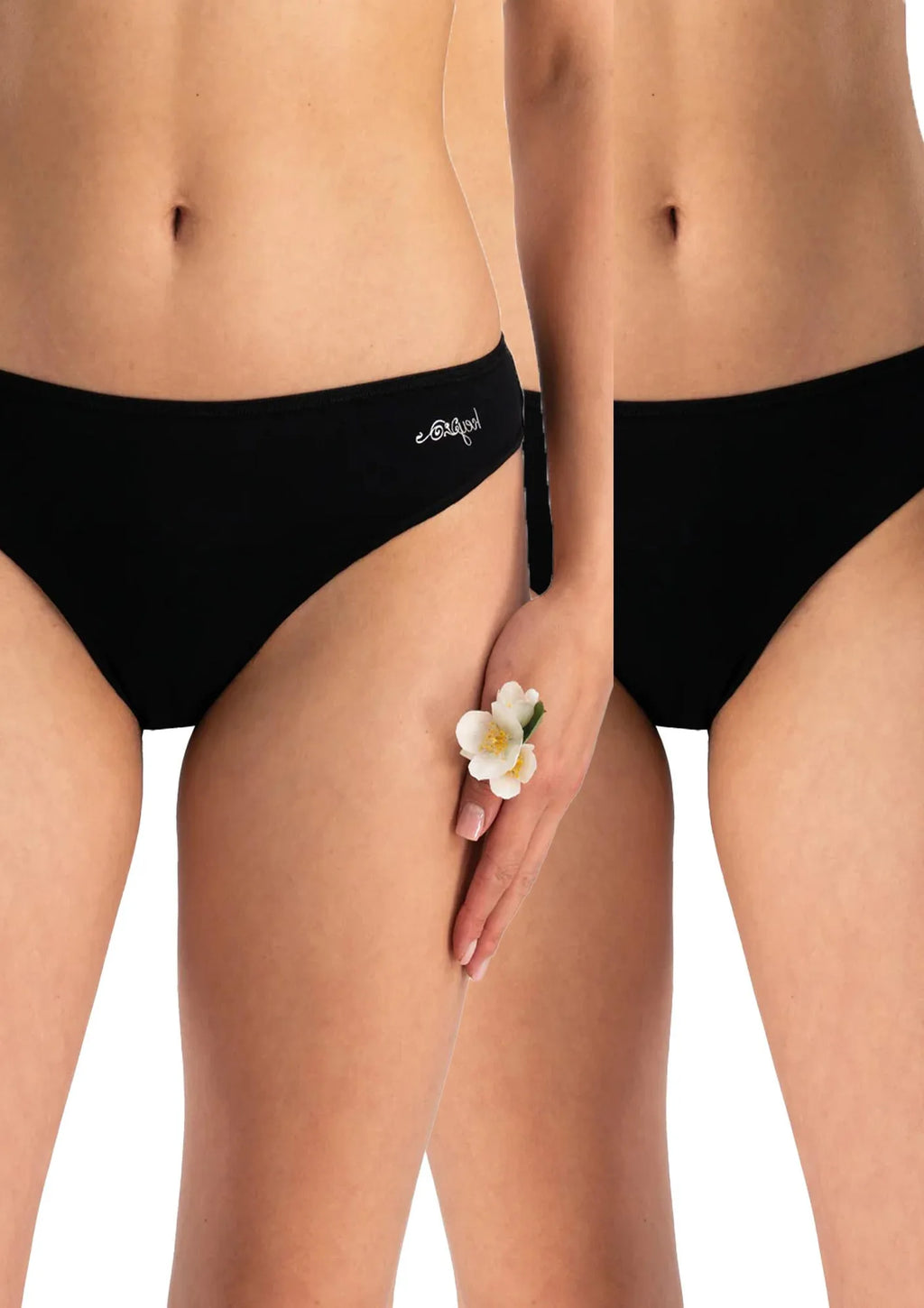 Key LPR 185 figi mini bikini z niskim stanem, 2 szt. czarne