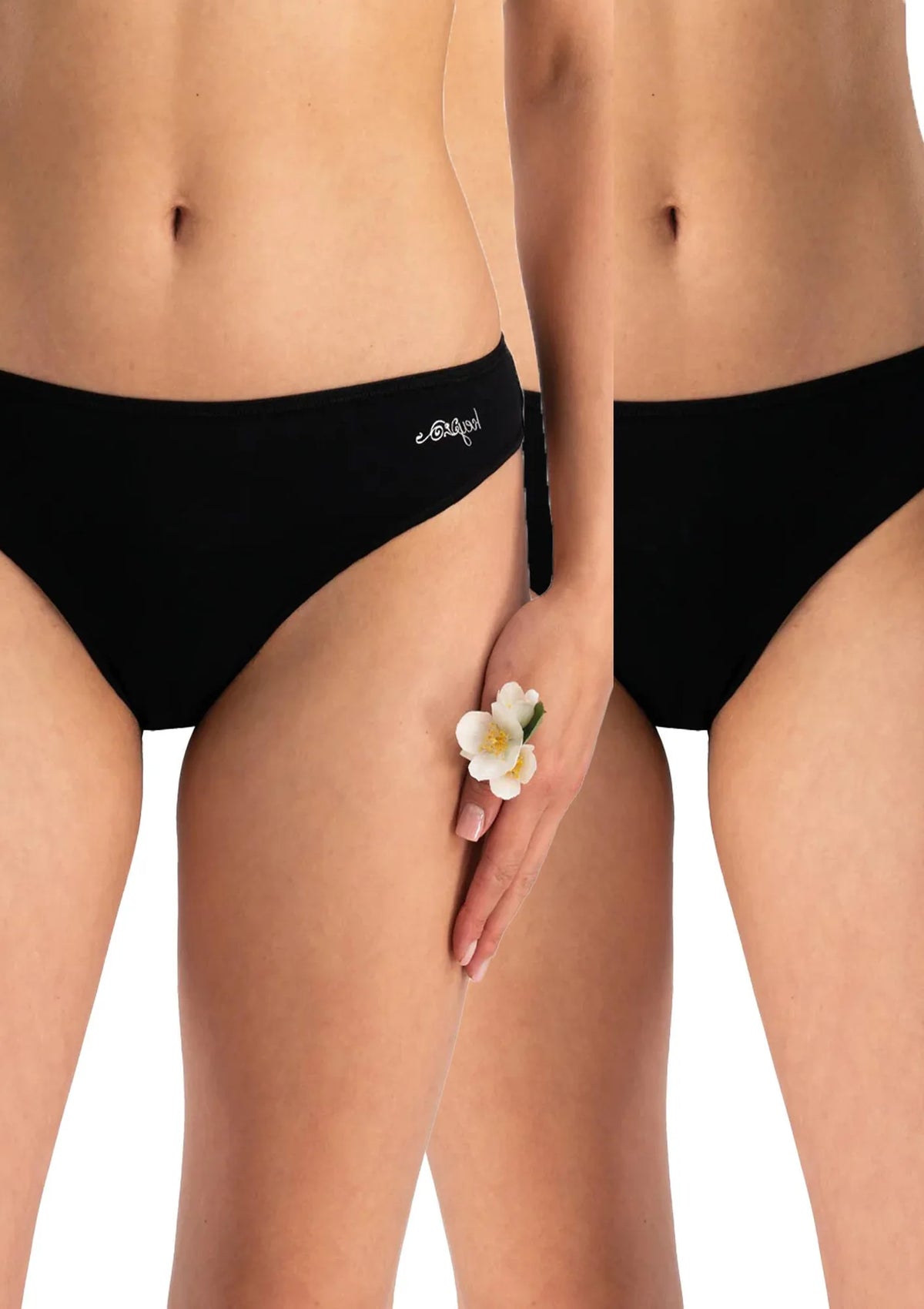 Key LPR 185 figi mini bikini z niskim stanem, 2 szt. czarne