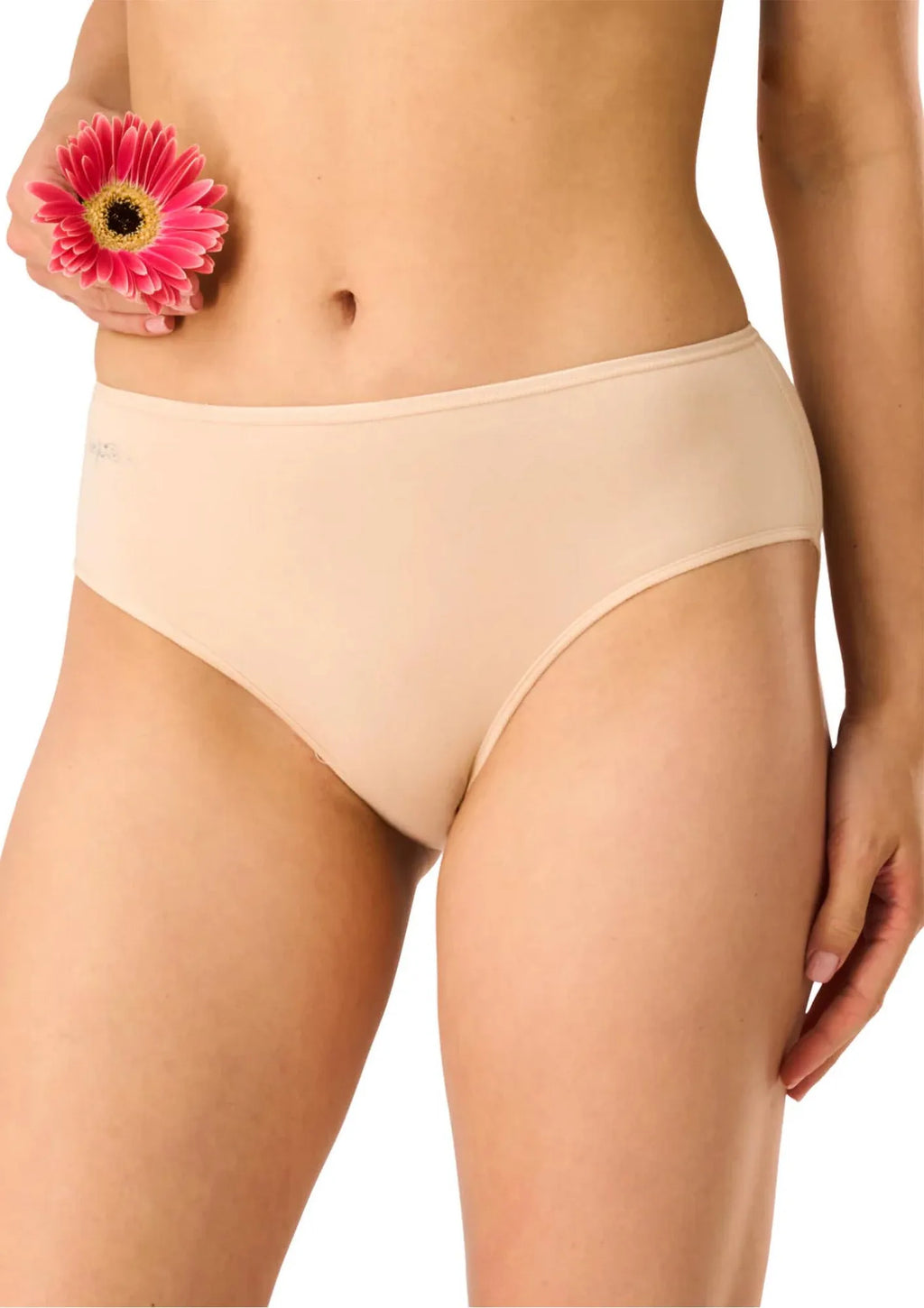 Key LPC 185 figi midi bikini gładkie, 2 szt. beż