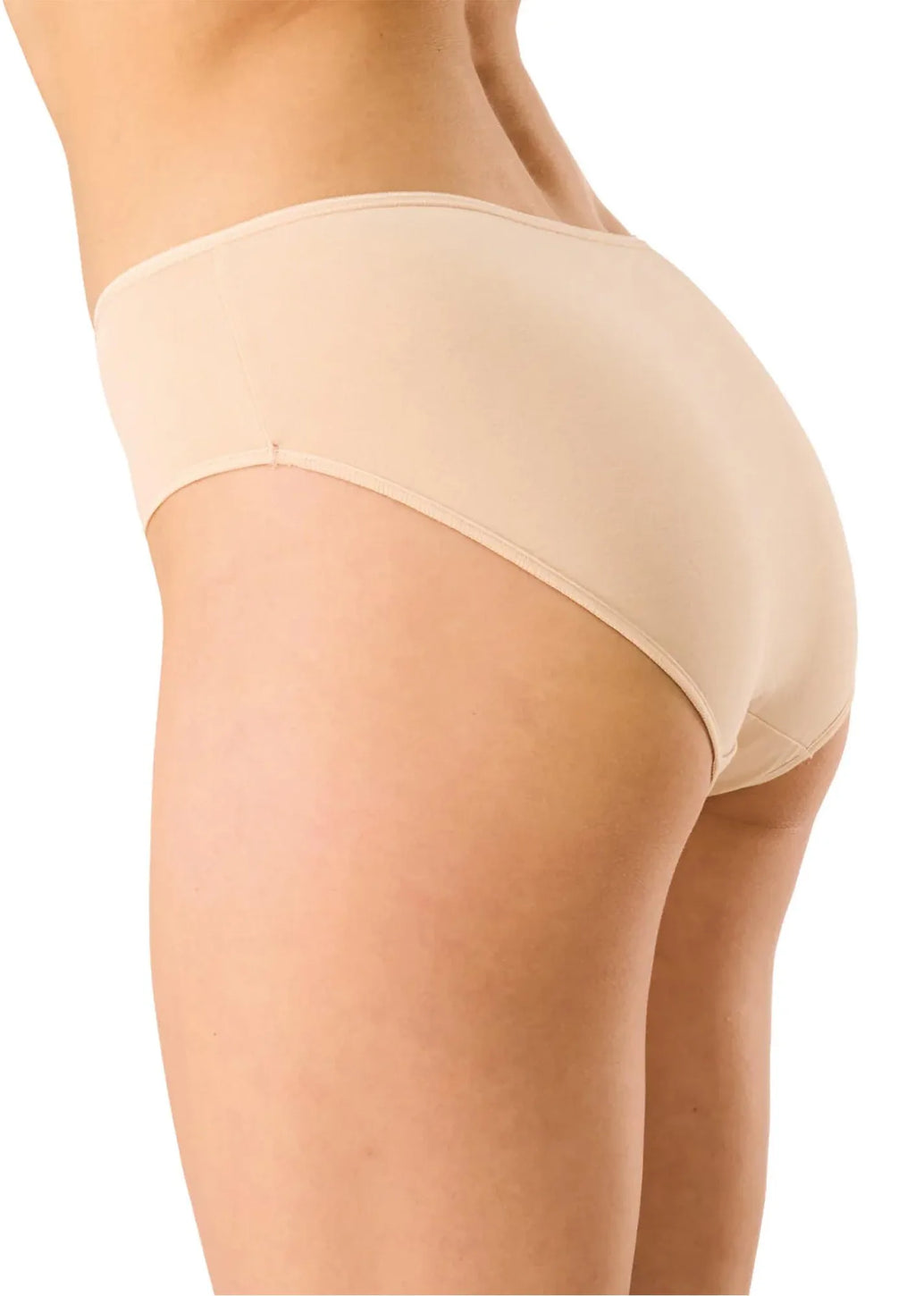Key LPC 185 figi midi bikini gładkie, 2 szt. beż