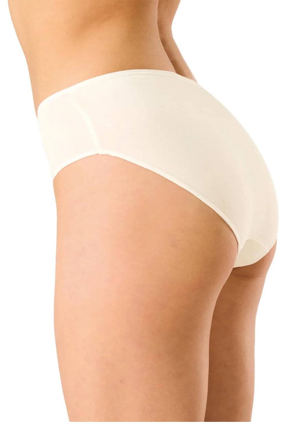 Key LPC 185 figi midi bikini gładkie, 2 szt. ecru