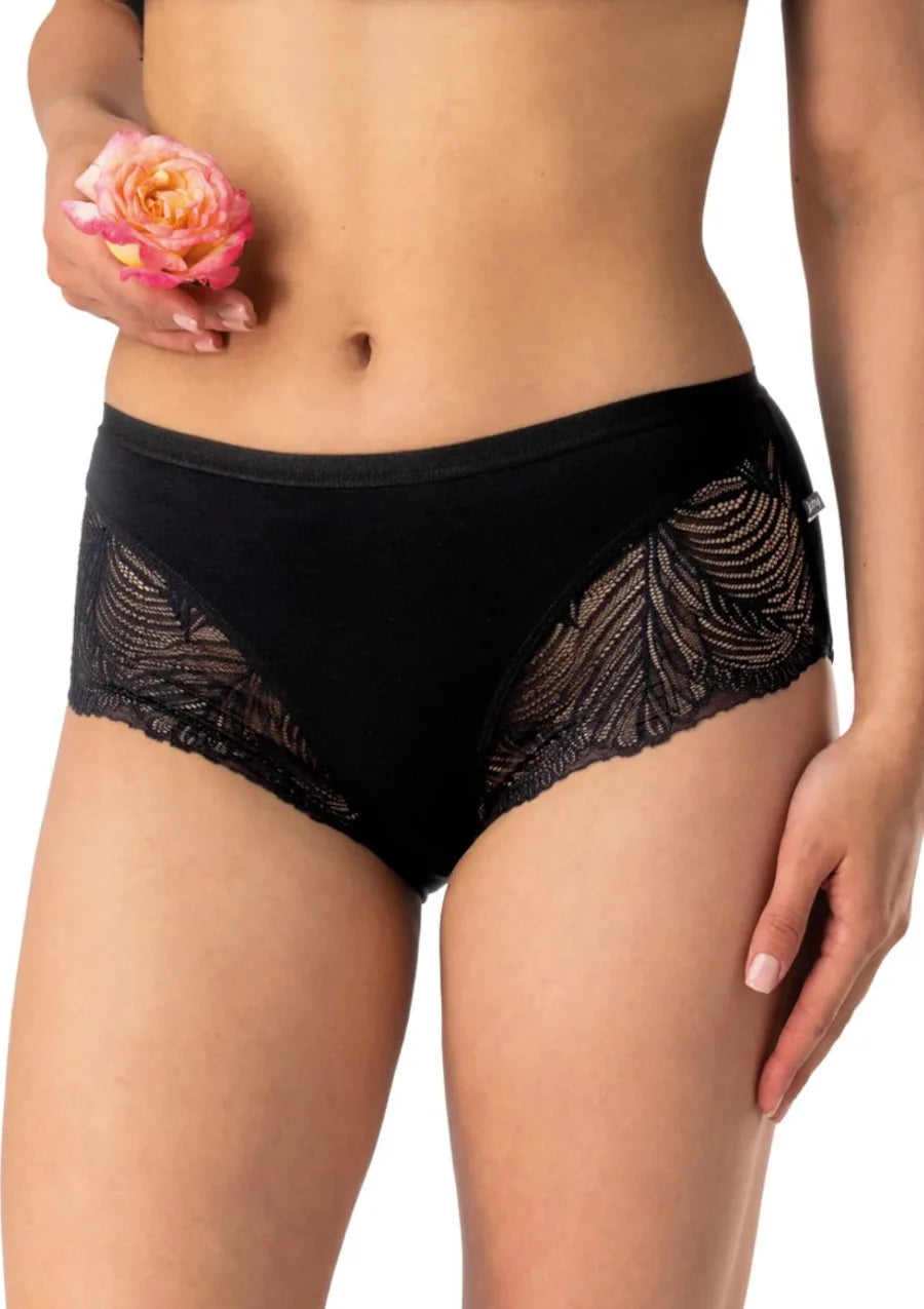Key LPC 112 figi bawełniane midi bikini z koronką, 2 szt.