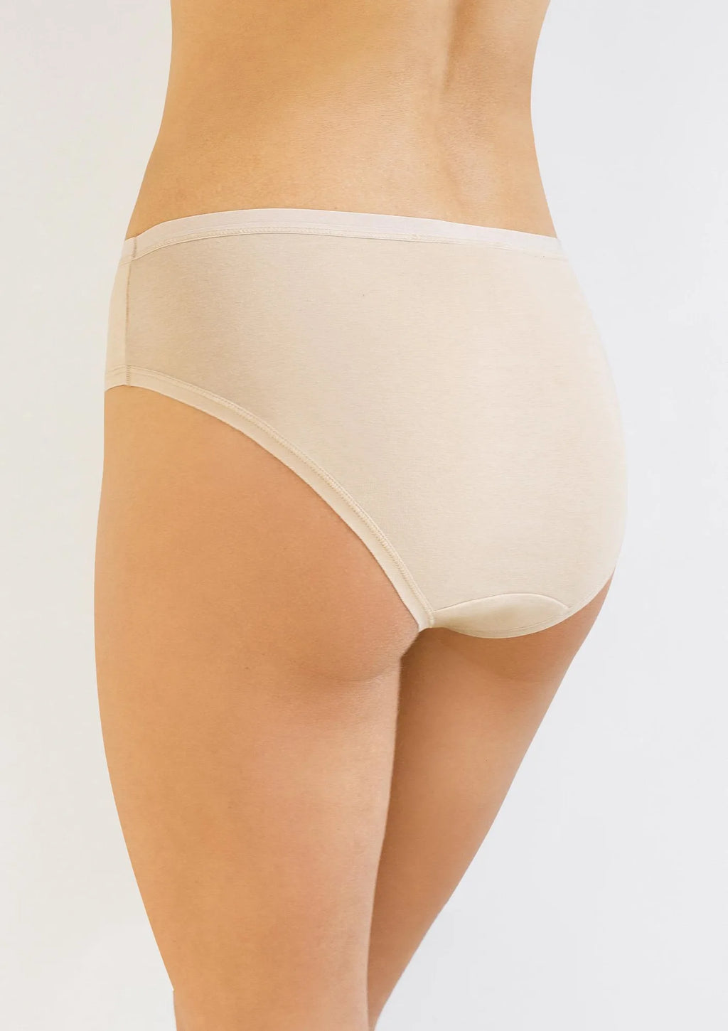 Figi Kleo 3146 Cotton beżowe klasyczne, wyższy stan, 2 pack