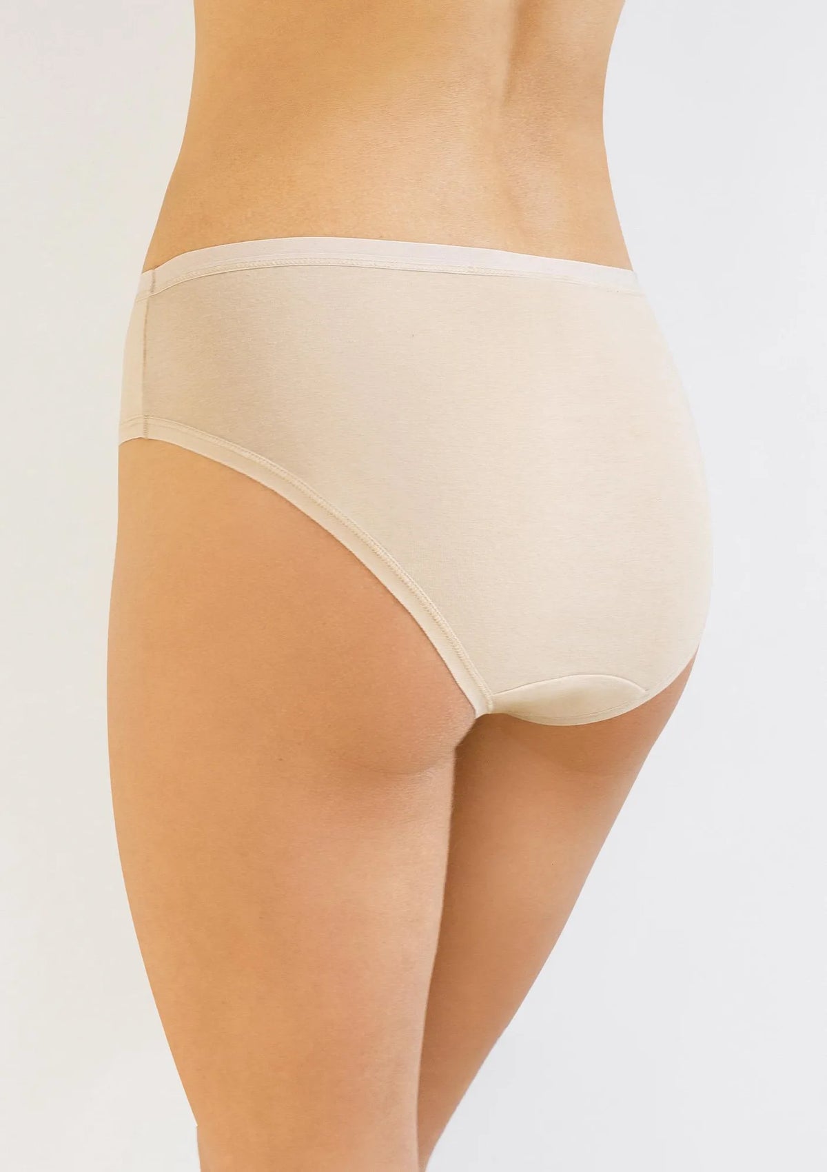 Figi Kleo 3146 Cotton beżowe klasyczne, wyższy stan, 2 pack