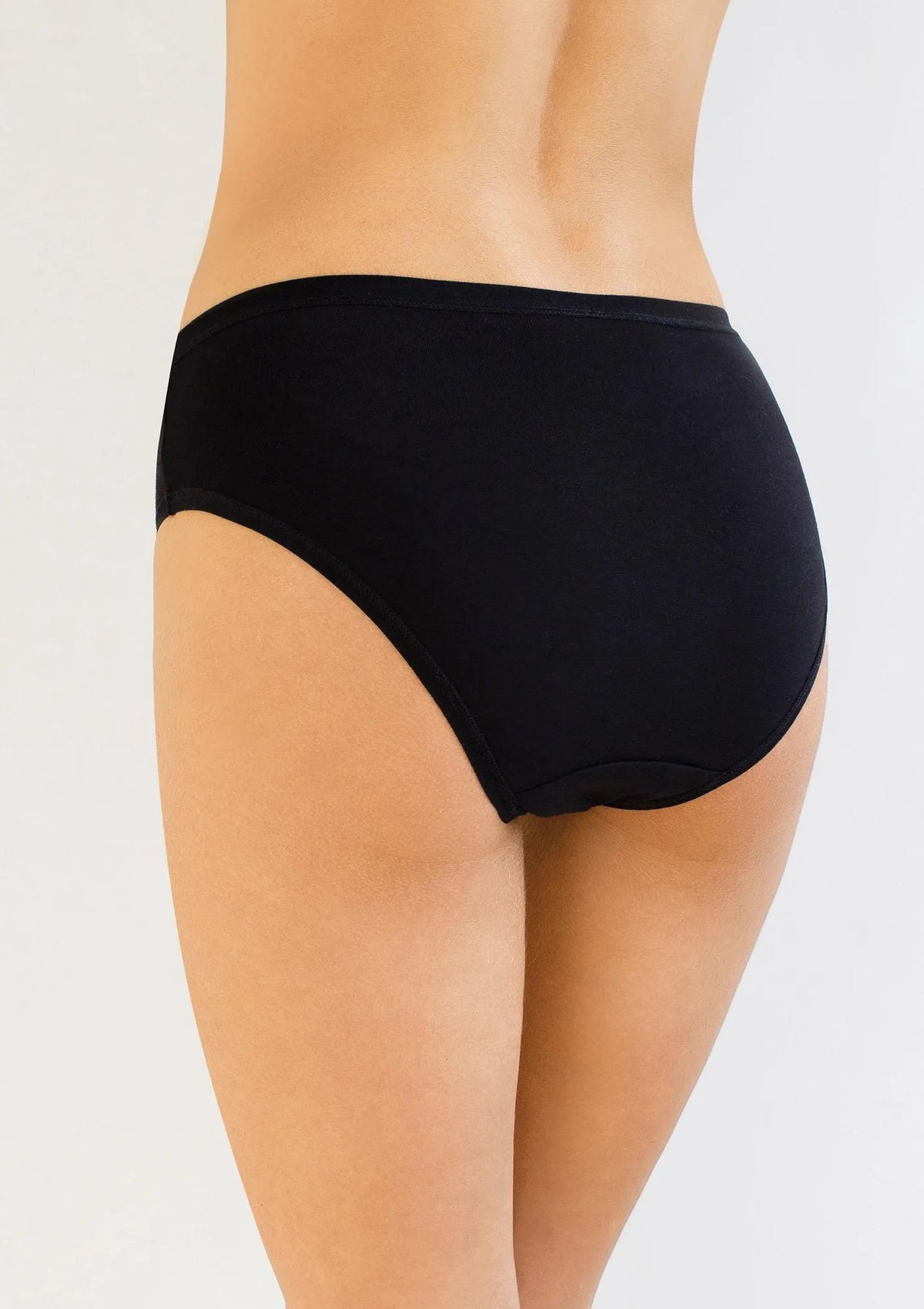 Figi Kleo 3146 Cotton czarne klasyczne, wyższy stan, 2 pack