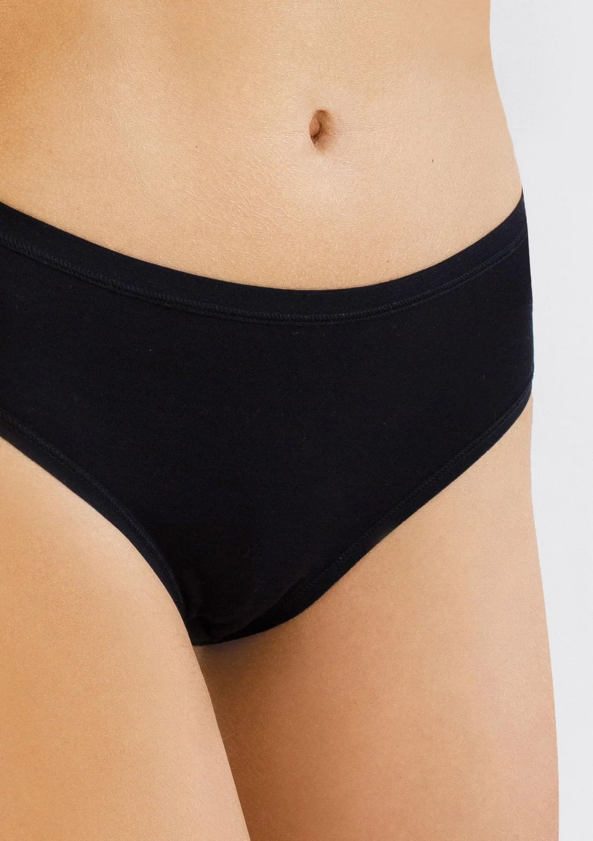 Figi Kleo 3146 Cotton czarne klasyczne, wyższy stan, 2 pack