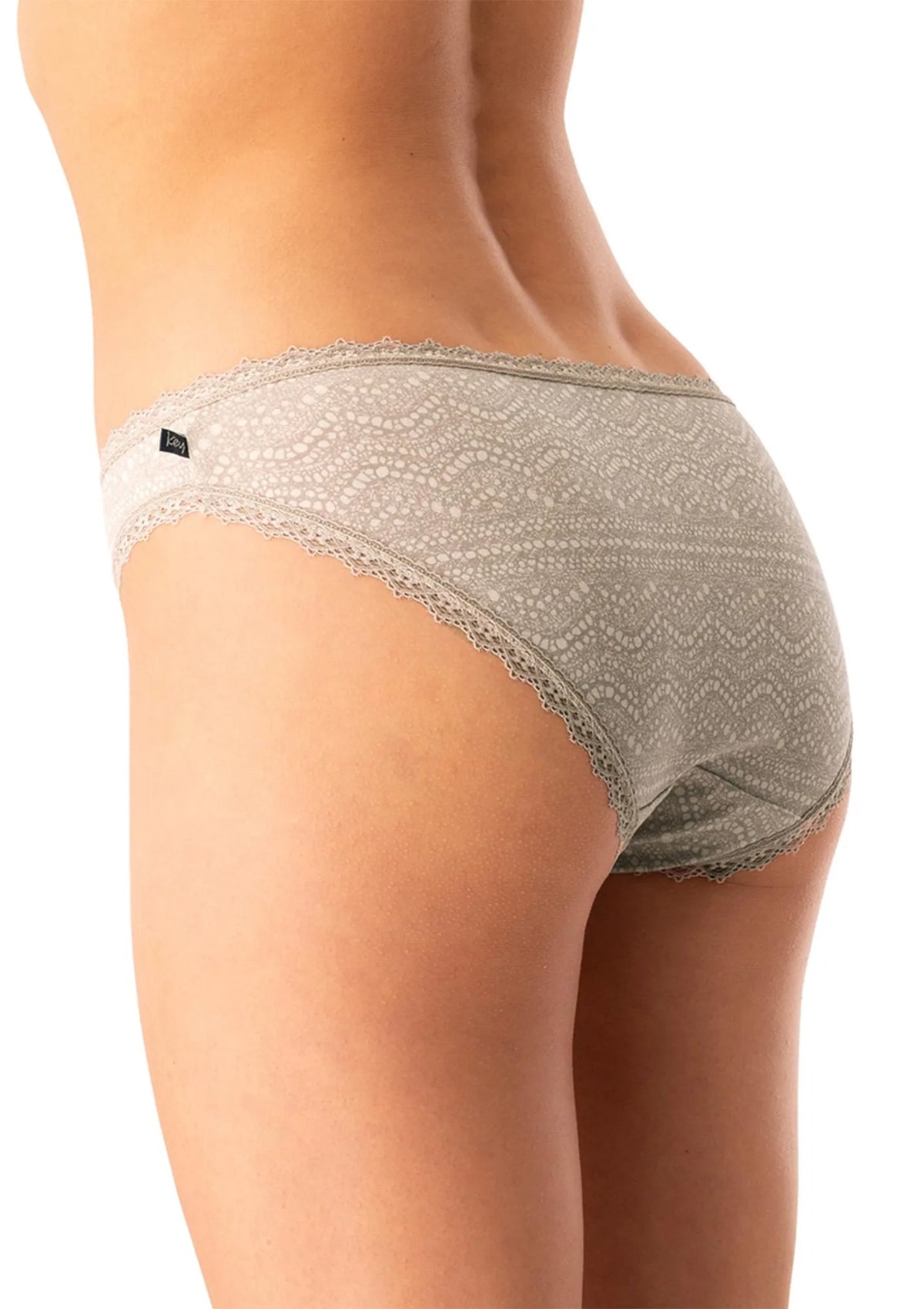 Figi Key LPR 752 mini bikini w szydełkowy wzór, 2 pary