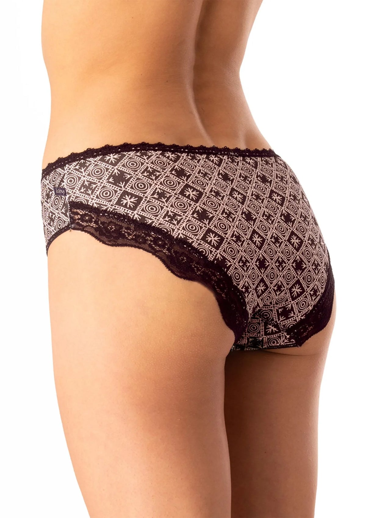 Key LPC 731 figi midi bikini z koronką, bawełniany 2-pak