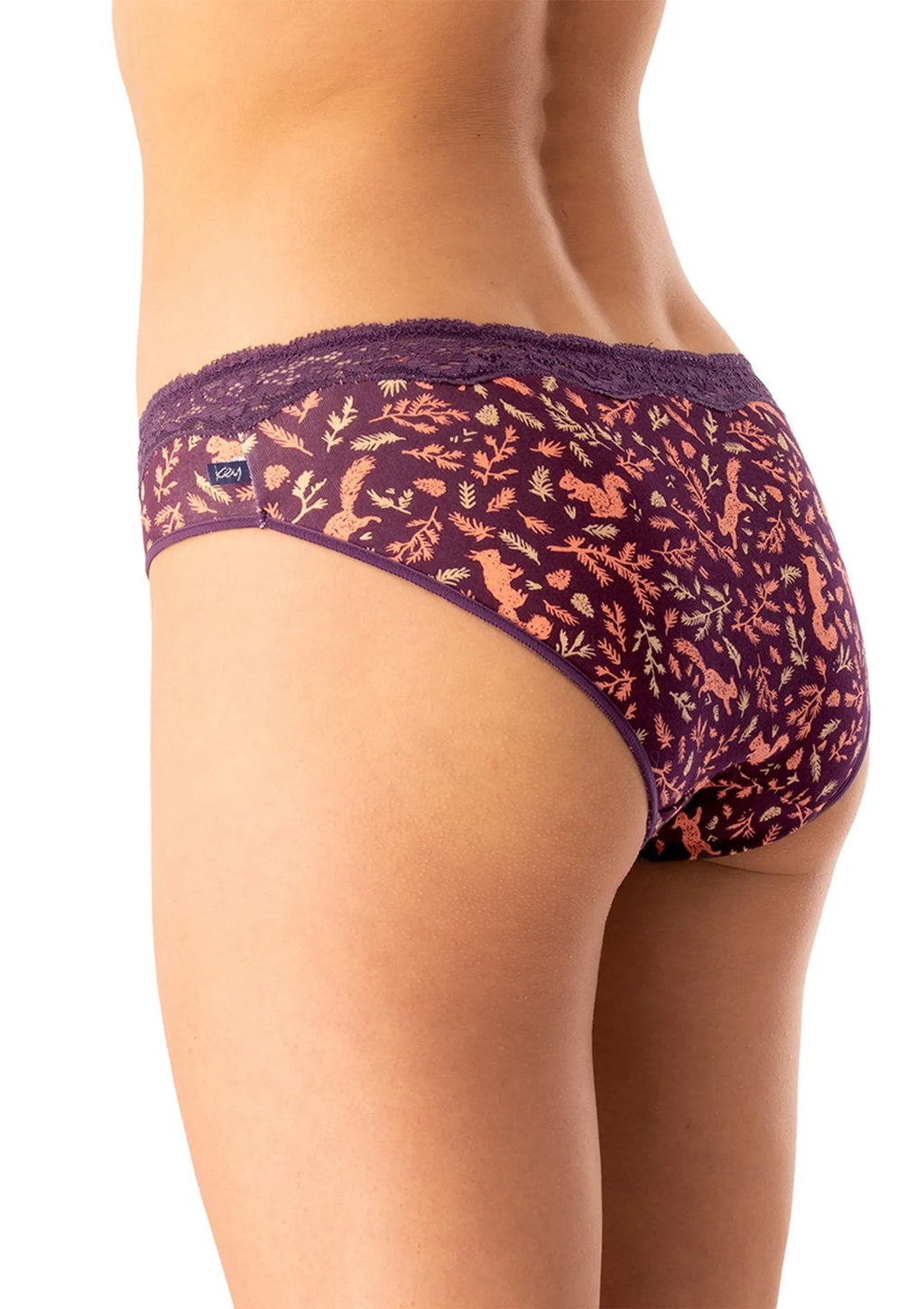 Figi mini bikini Key LPR 706 z wiewiórką, bawełniany dwupak