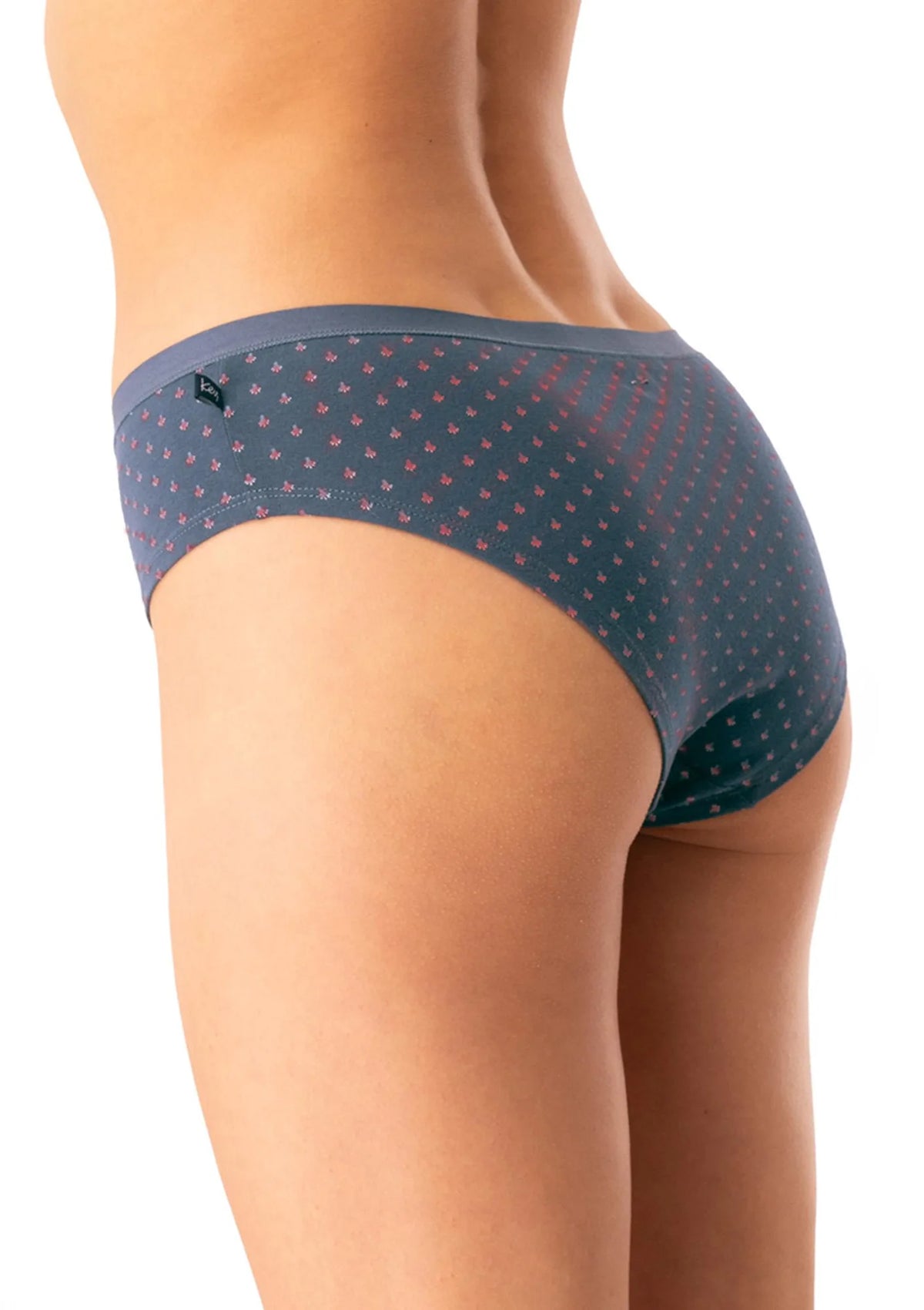 Figi Key LPN 742 mini back bikini, granatowe wzory, 2 szt.