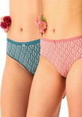 Key LPC 512 figi midi bikini z koronką z tyłu, turkus i morela