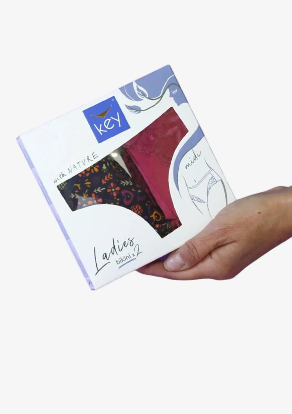 Key LPC 760 figi z wiewiórkami, szeroki bok, bawełniany 2-pak