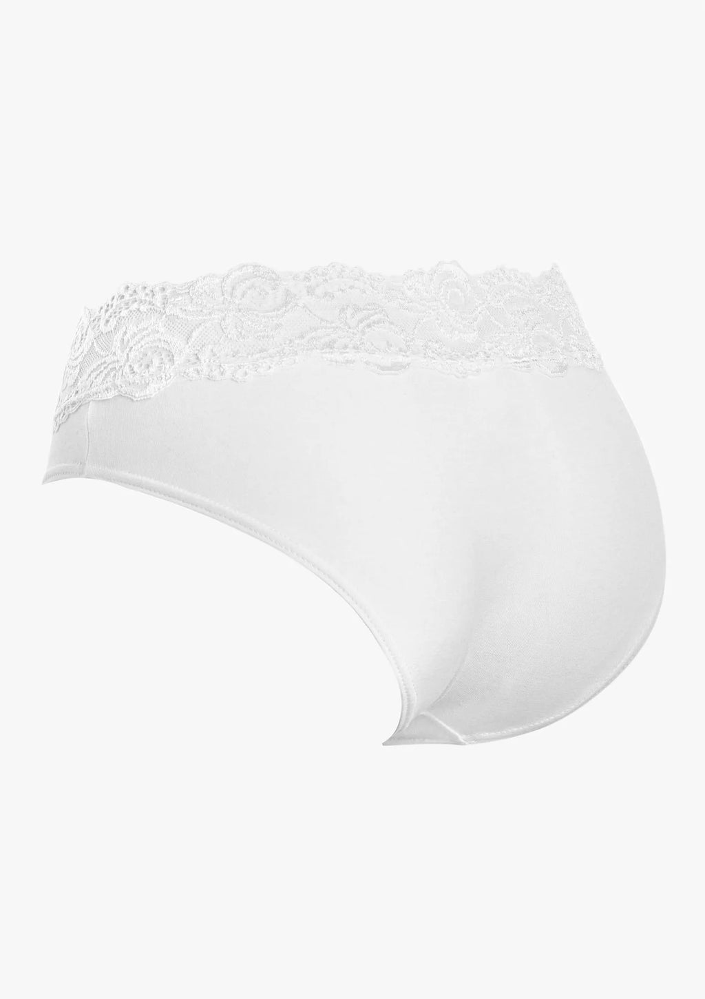 Pierre Cardin Viola figi bawełniane z koronkowym pasem, 2 pack białe