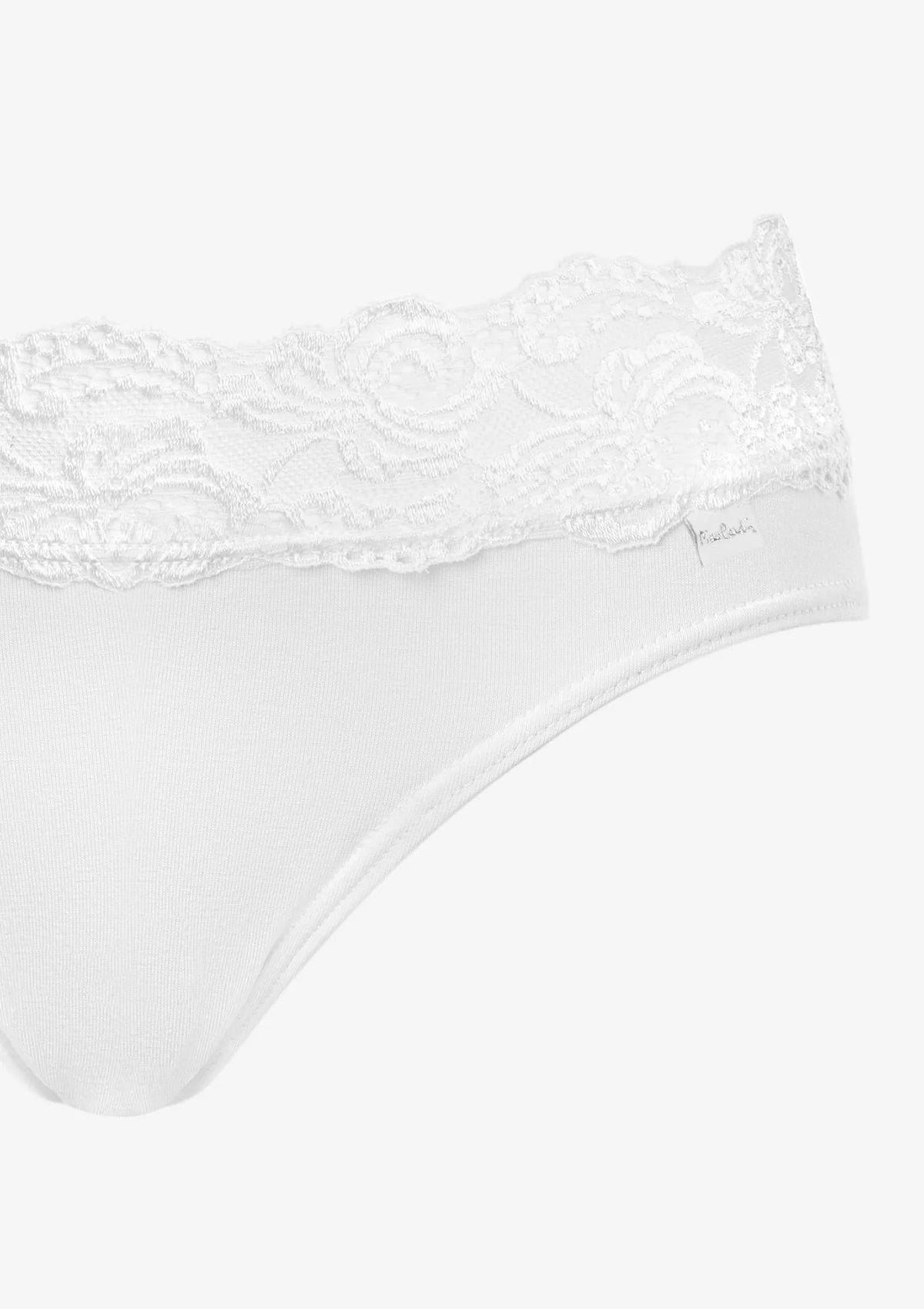 Pierre Cardin Viola figi bawełniane z koronkowym pasem, 2 pack białe