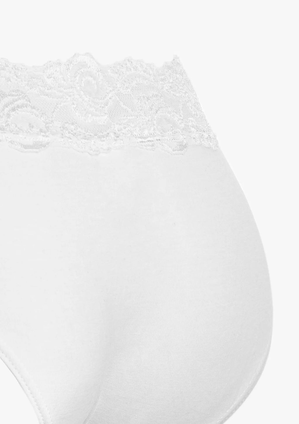 Pierre Cardin Viola figi bawełniane z koronkowym pasem, 2 pack białe