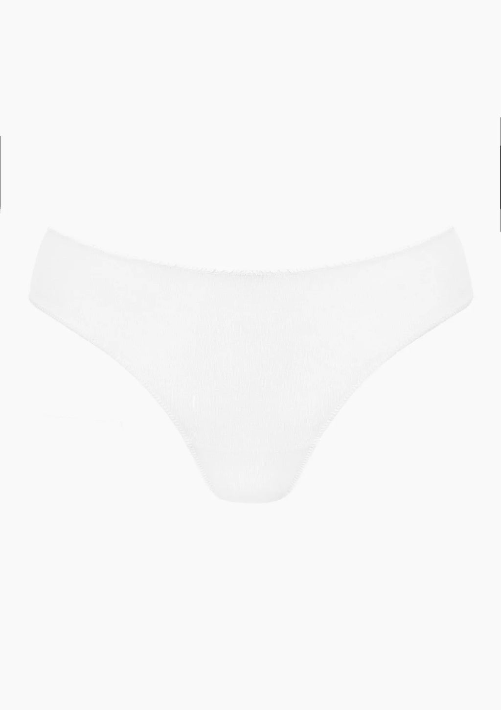 Pierre Cardin Giglio figi z koronkowym tyłem, bawełna 2 pary białe