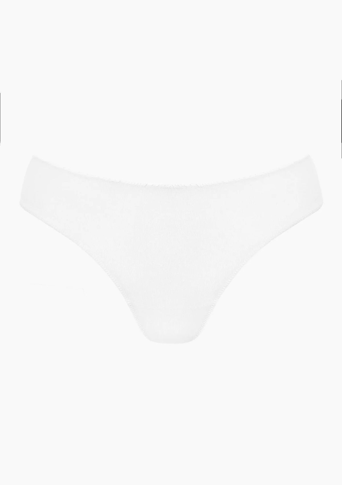 Pierre Cardin Giglio figi z koronkowym tyłem, bawełna 2 pary białe