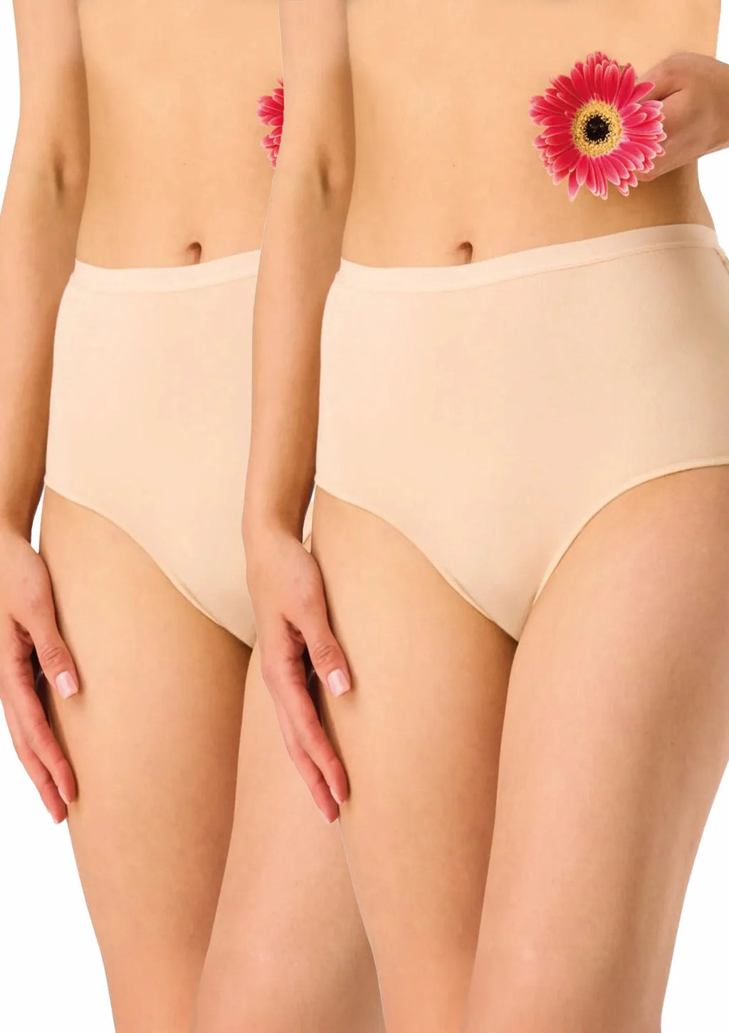 Key LPF 112 figi maxi bikini beżowe 2 szt., koronka z tyłu