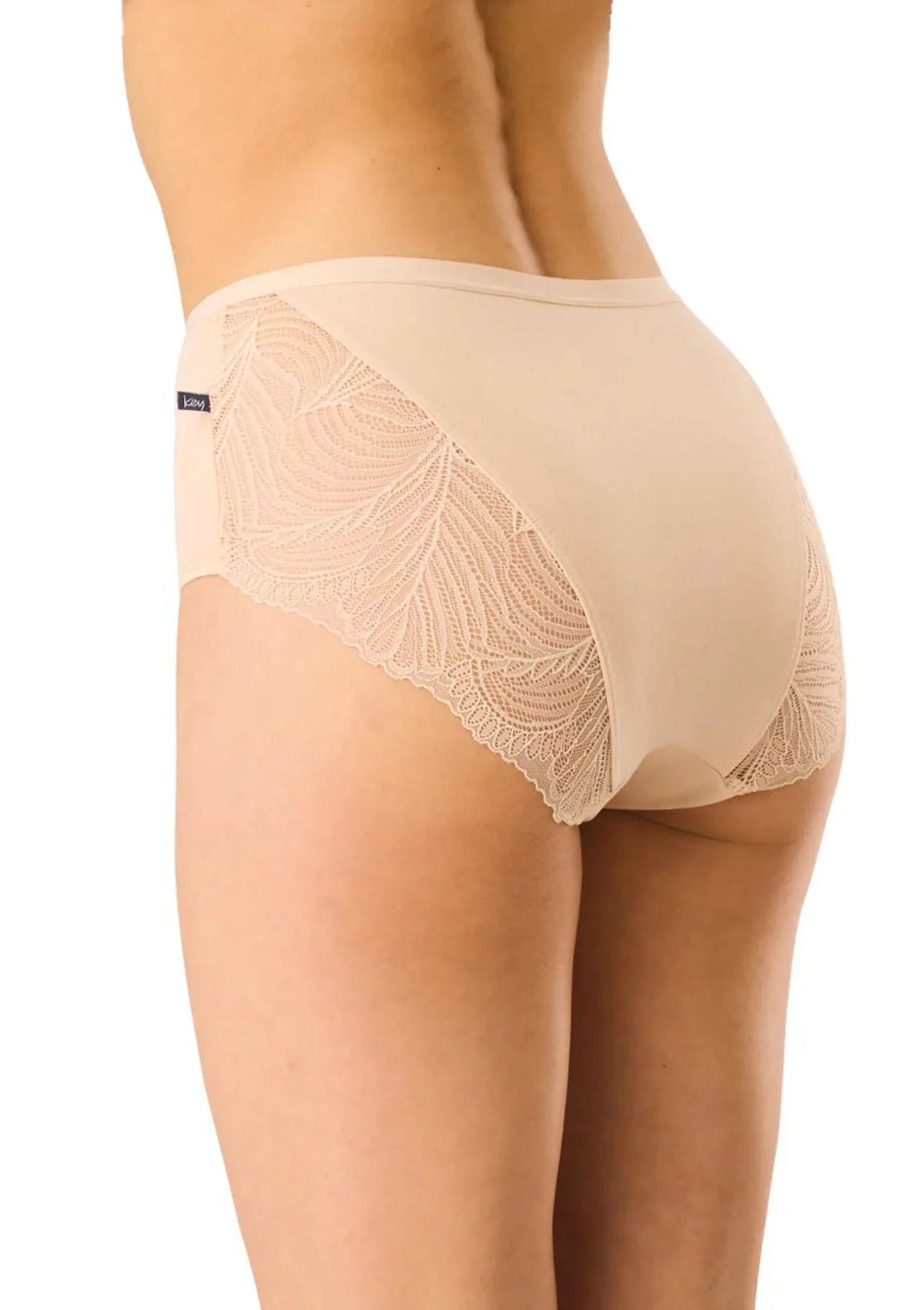 Key LPF 112 figi maxi bikini beżowe 2 szt., koronka z tyłu