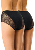 Key LPF 112 figi maxi bikini czarne 2 szt., koronka z tyłu