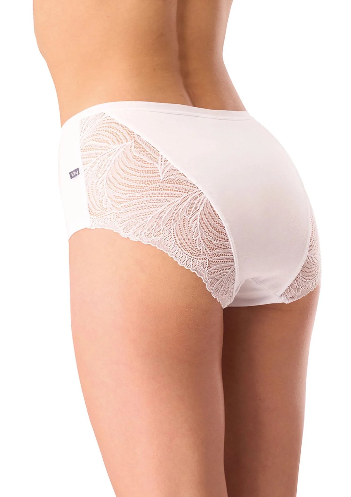 Key LPF 112 figi maxi bikini białe 2 szt., koronka z tyłu