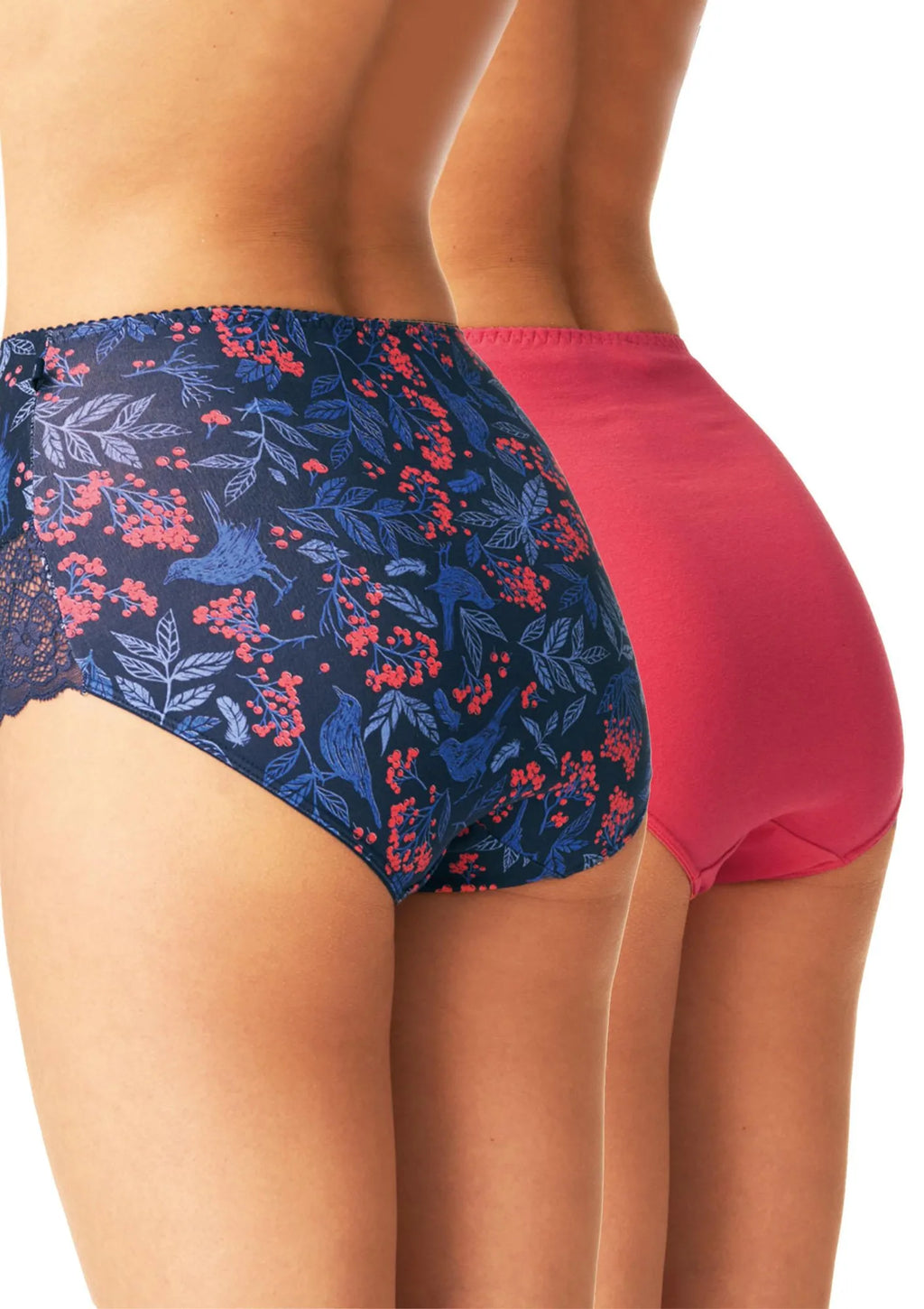 Figi maxi bikini Key LPF 600 w jesiennych barwach, 2 pack