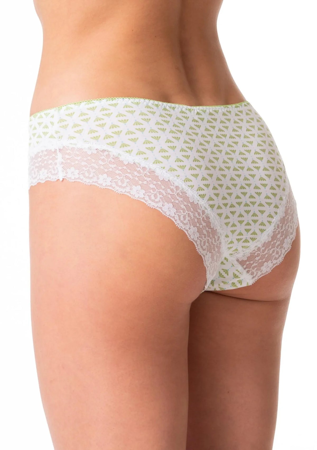 Figi brazyliany Key LPB 990 z koronkowym wykończeniem, 2 pack